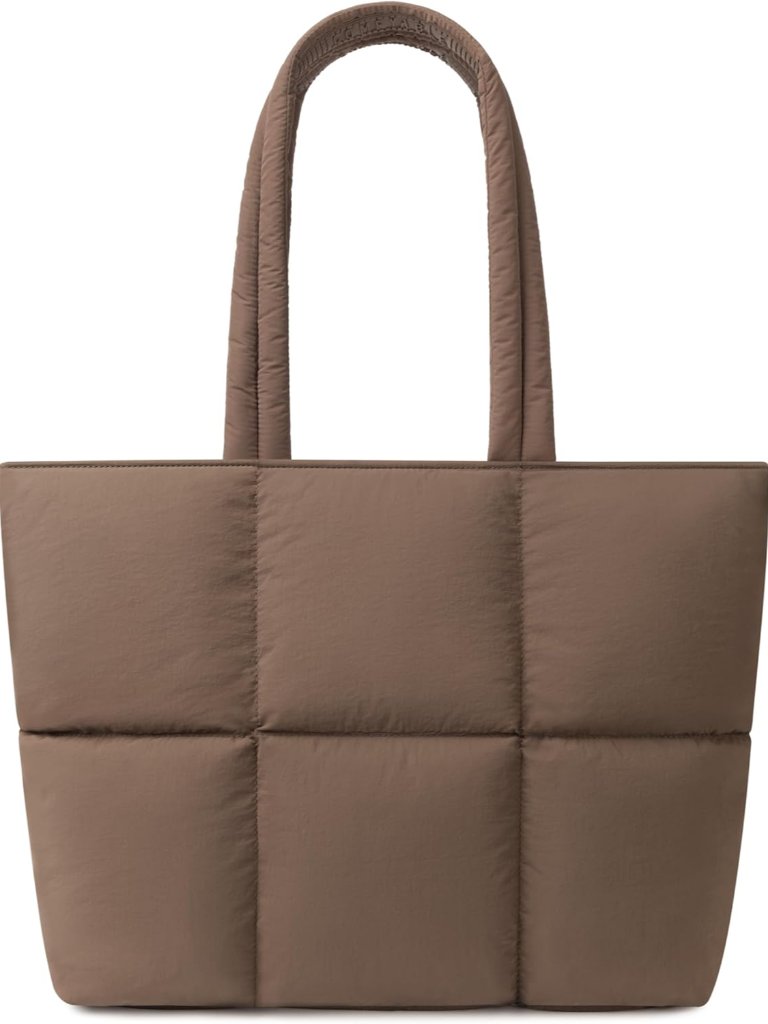 Work Tote Bag For Women, Puffer Purse With Laptop Compartment, Large Shoulder Ba